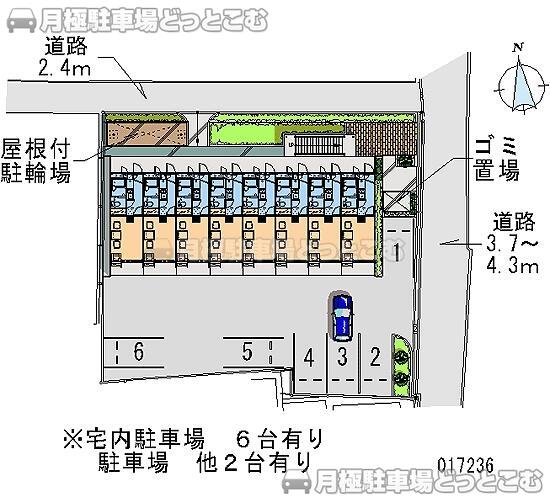 大阪市住吉区上住吉2－6－1の月極駐車場2