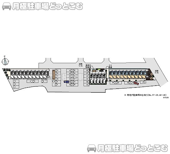 小田原市矢作176－1の月極駐車場1