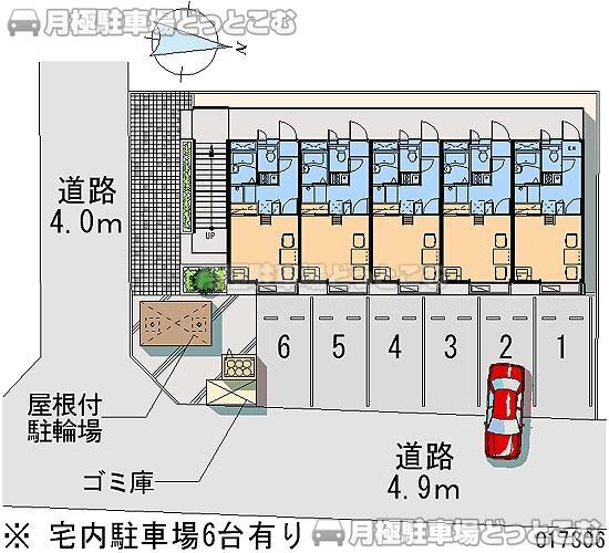 郡山市亀田1－9－1の月極駐車場2