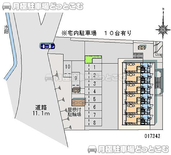 豊橋市大岩町北山392－1－2の月極駐車場2
