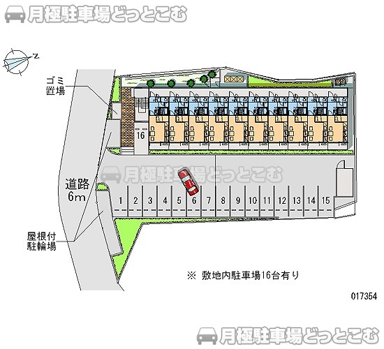 大津市大江5－31－16の月極駐車場1