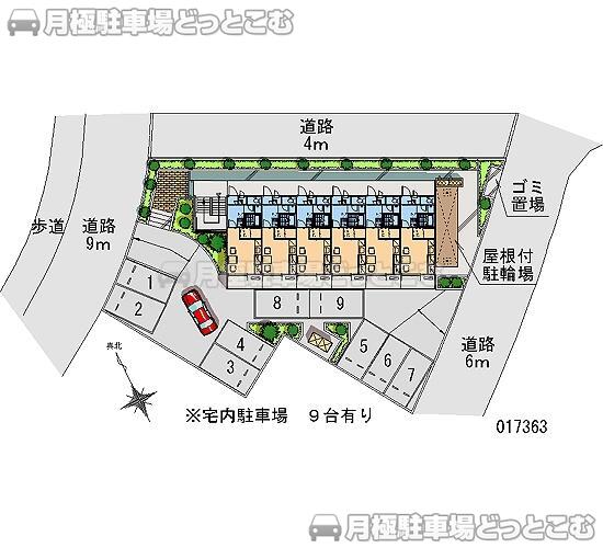 我孫子市南新木1－3－4の月極駐車場2