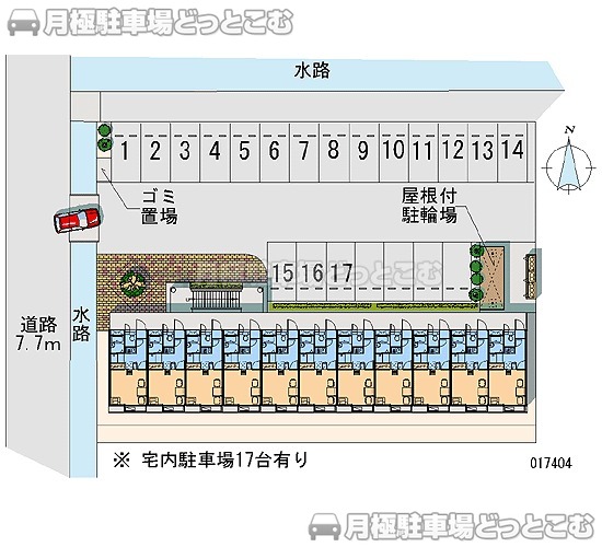 掛川市上西郷265－2の月極駐車場2