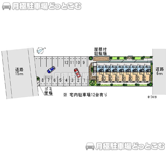 焼津市八楠4－24－6の月極駐車場1