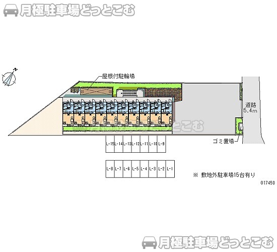 彦根市西沼波町675の月極駐車場2