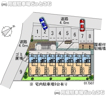 我孫子市中峠1851－4の月極駐車場2