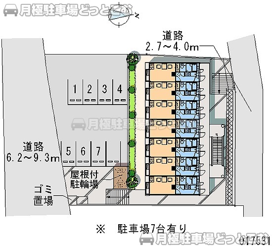 横浜市港北区鳥山町143－4の月極駐車場1