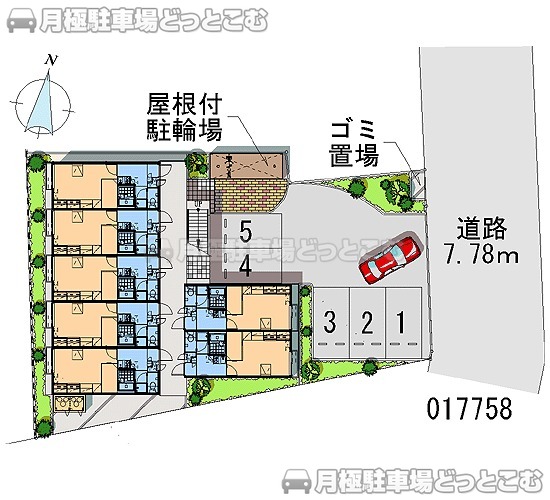 宇部市昭和町4－11－14の月極駐車場2