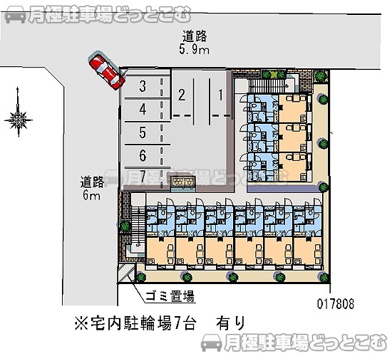 小田原市西酒匂2－5－3の月極駐車場1