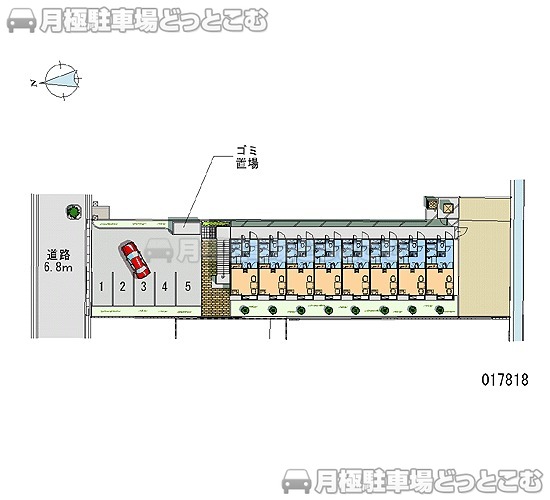 松原市天美西5－109－1の月極駐車場1