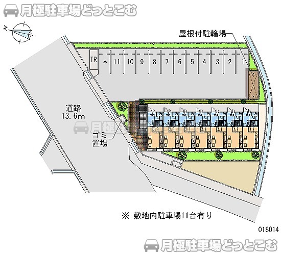 姫路市上手野415－4の月極駐車場1