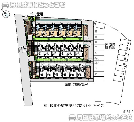 泉佐野市羽倉崎上町1－2－32の月極駐車場1