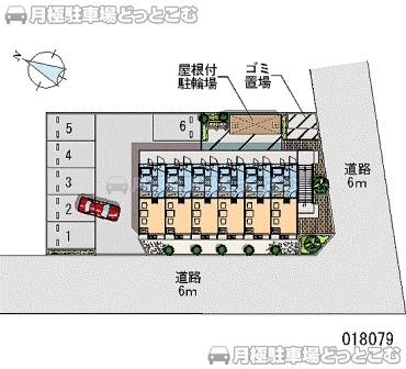 西多摩郡瑞穂町箱根ケ崎西松原13－14の月極駐車場2