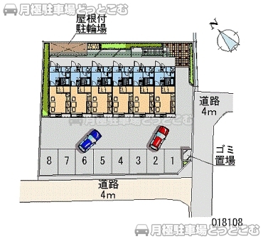 彦根市芹川町525－2の月極駐車場2