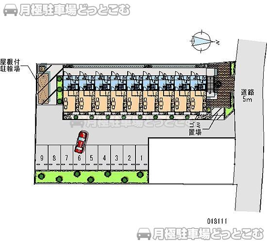 東大和市上北台3－434－6の月極駐車場2
