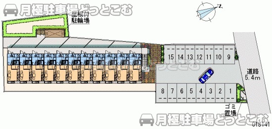 水戸市千波町2357－8の月極駐車場1