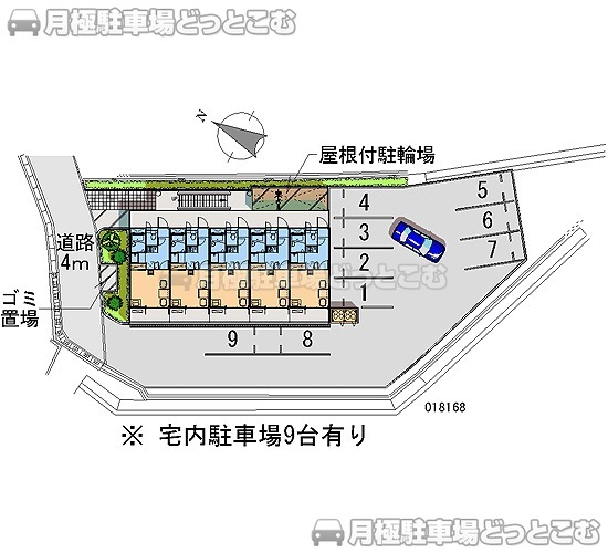 広島市安佐南区相田1－15－10の月極駐車場2