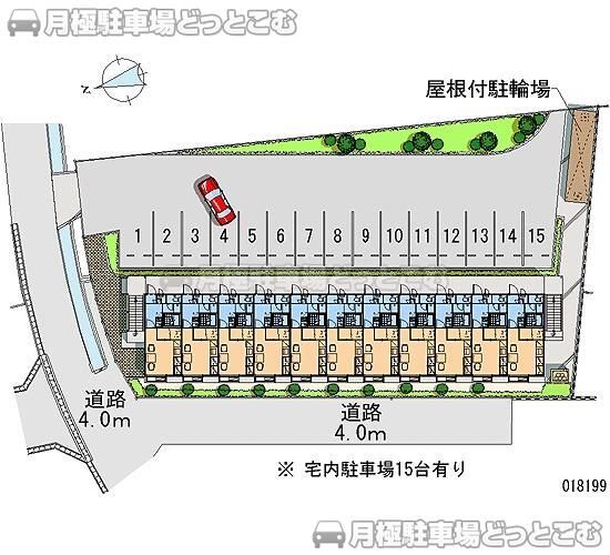 岡山市中区平井6－20－6の月極駐車場1