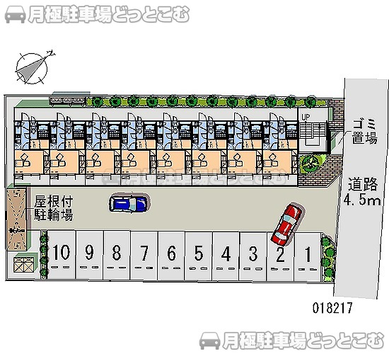 小田原市東町5－10－17の月極駐車場1