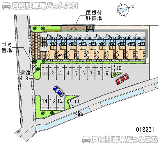 姫路市実法寺333－1の月極駐車場2