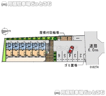 町田市鶴間6－46－24の月極駐車場2