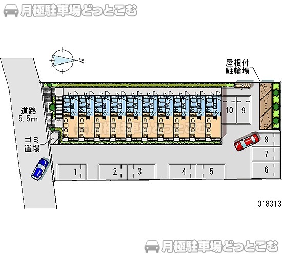 武蔵村山市伊奈平5－85－1の月極駐車場2