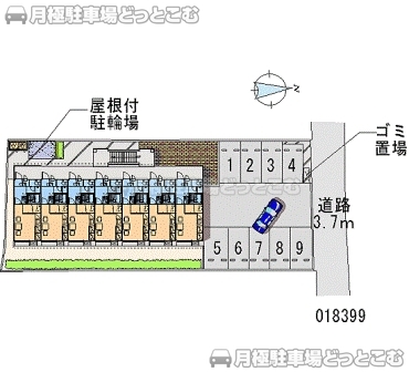 松本市渚2－6－22の月極駐車場2