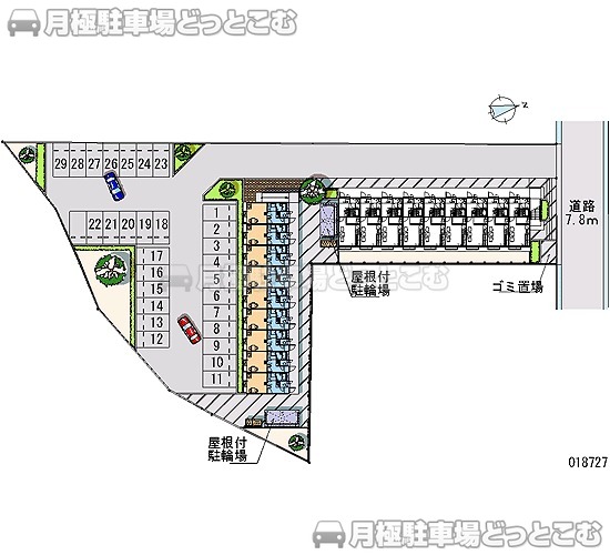 福島市鳥谷野宮畑20の月極駐車場2