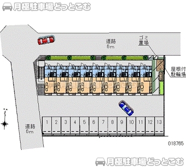 長岡市堤町5－36の月極駐車場2