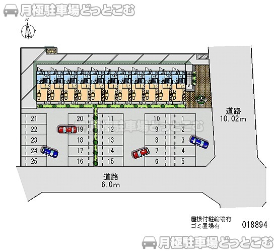 福井市大宮6－10－1の月極駐車場1