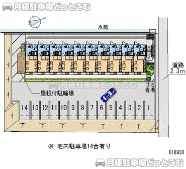 掛川市水垂203－1の月極駐車場2