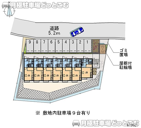 下関市筋川町13－28の月極駐車場2