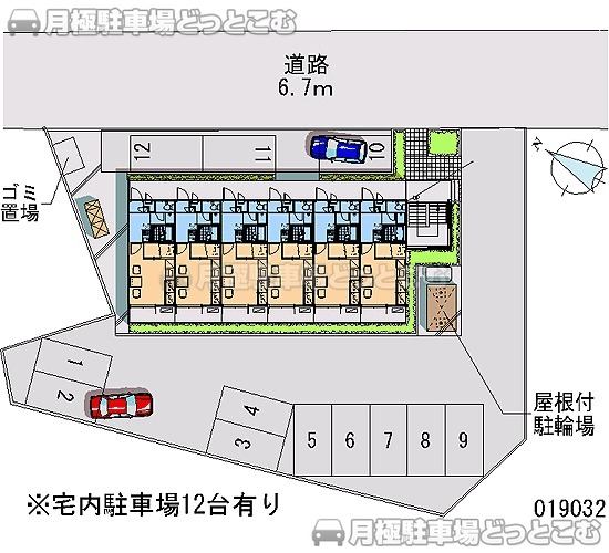 松本市宮渕3－4－15の月極駐車場1