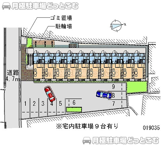 東大阪市横小路町3－3－26の月極駐車場1