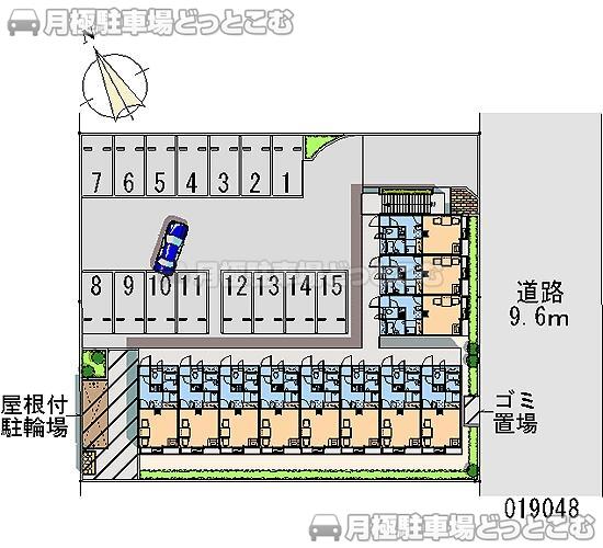 足利市新山町2249－1の月極駐車場2