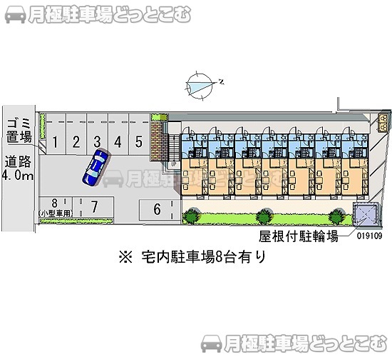 会津若松市町北町上荒久田畑村東36の月極駐車場1
