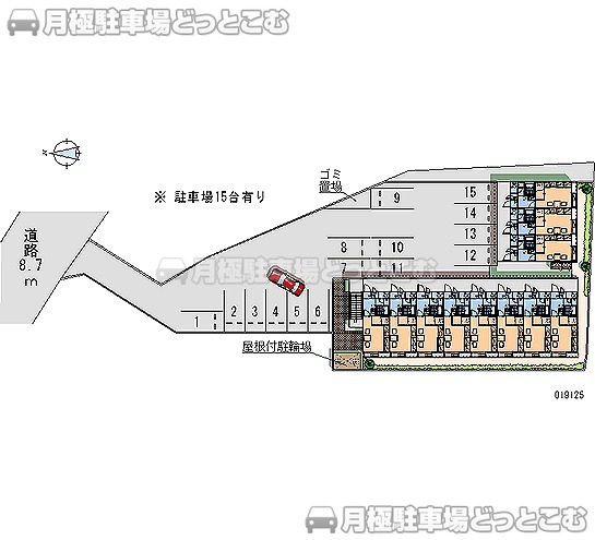 富士市中野526－1の月極駐車場1