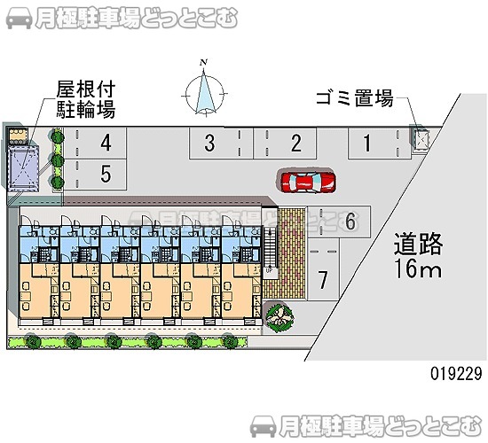 福井市開発5－811の月極駐車場1