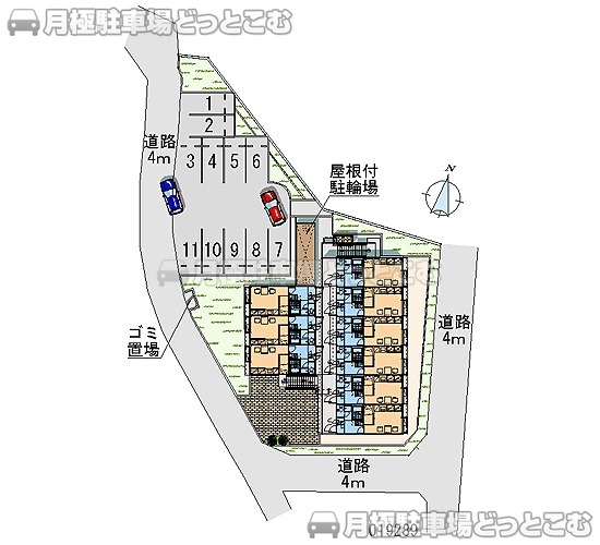 徳島市名東町3－167－1の月極駐車場1