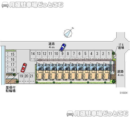 四日市市松寺2－2－22の月極駐車場2