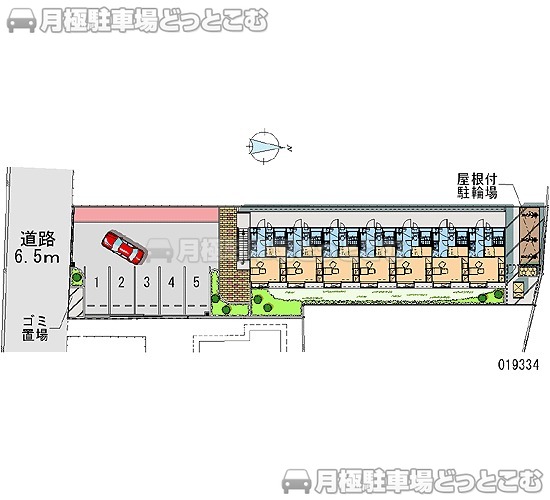 松原市天美西4－232－6の月極駐車場1