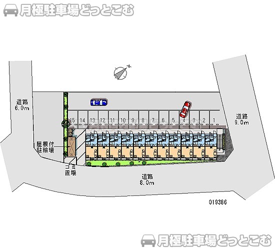 深谷市東方町3－33－5の月極駐車場1
