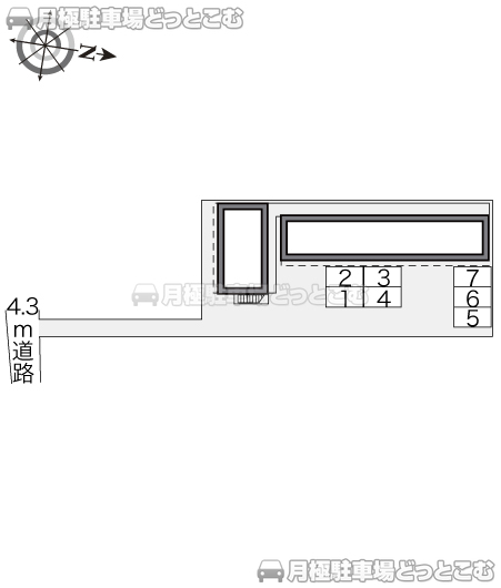 岡山市北区神田町2－8－29の月極駐車場3