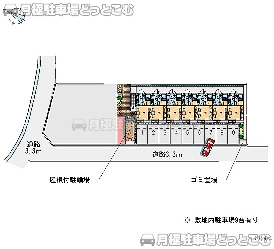 宇部市笹山町1－14－29－1の月極駐車場2