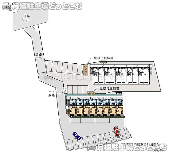 富士宮市舞々木町852－1の月極駐車場2