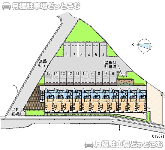 姫路市書写374－2の月極駐車場1