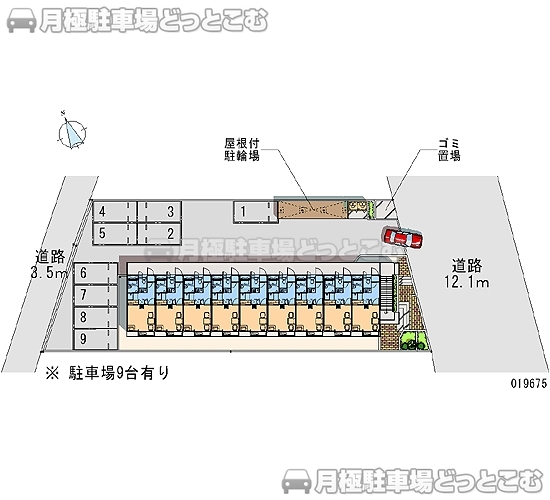 柏市松ケ崎778－1の月極駐車場1