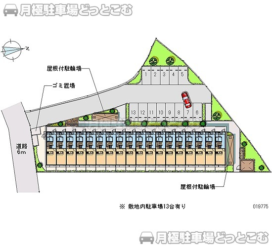 羽曳野市樫山167－1の月極駐車場1