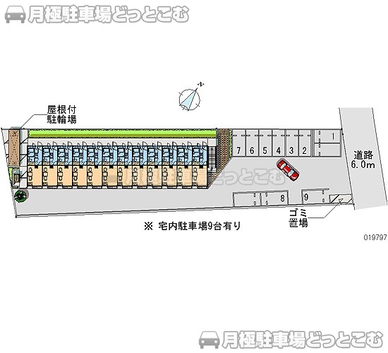 東久留米市南沢5－18－8の月極駐車場1