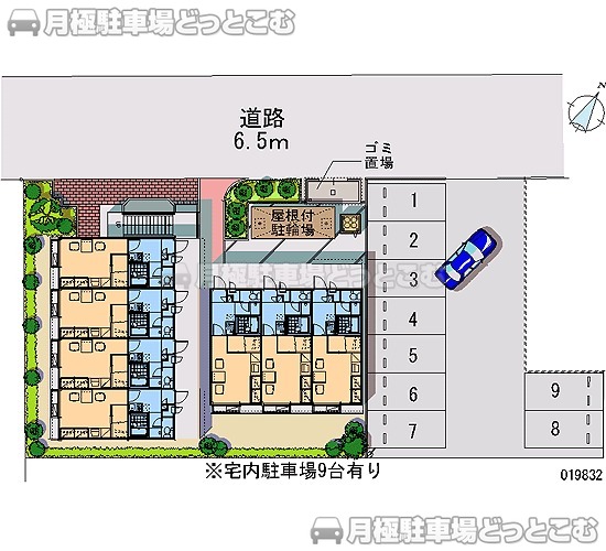 糟屋郡志免町志免東3－4－1の月極駐車場2